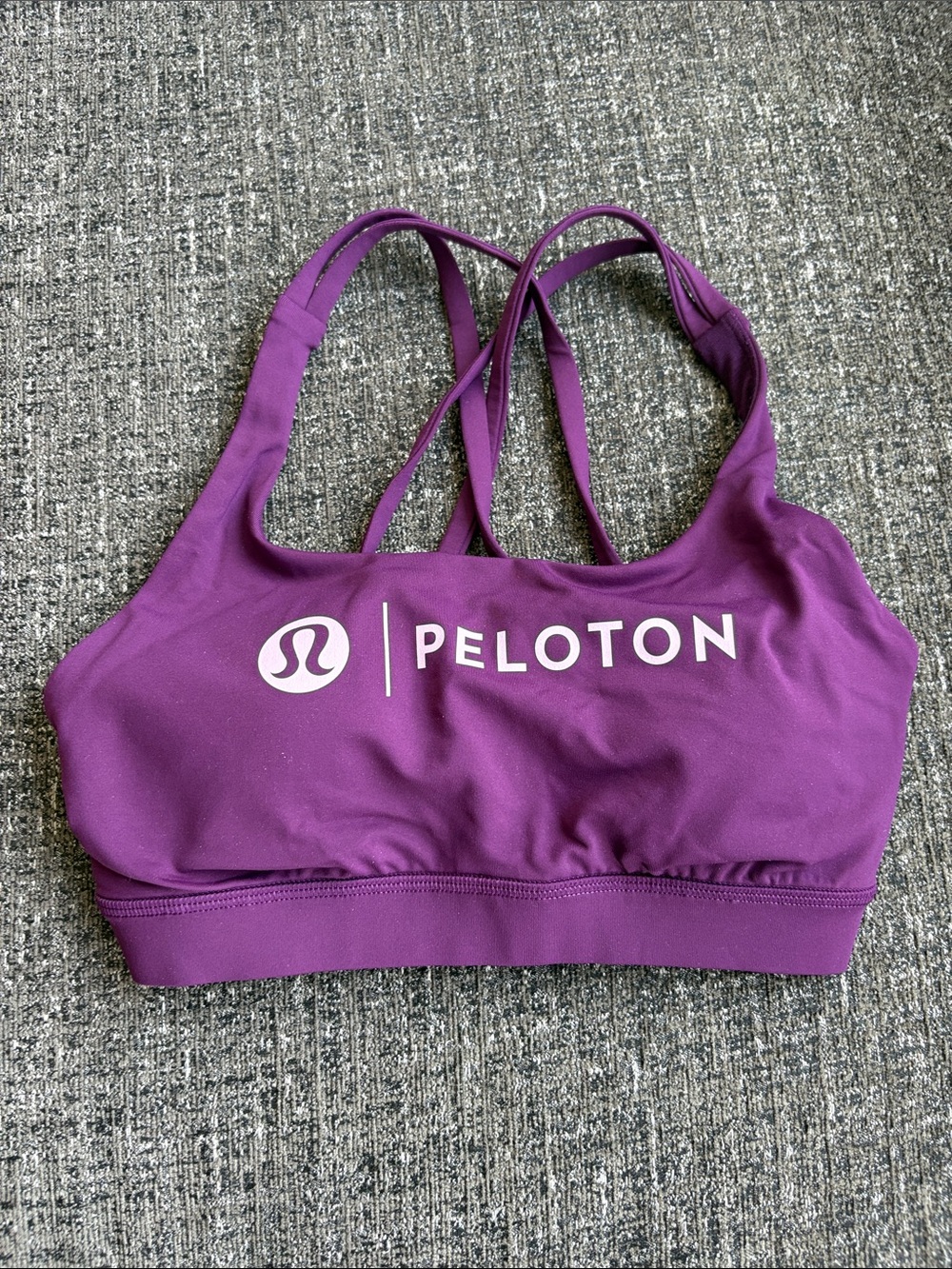 lululemon x Peloton Energy Bra in Dramatic Magenta Size 4